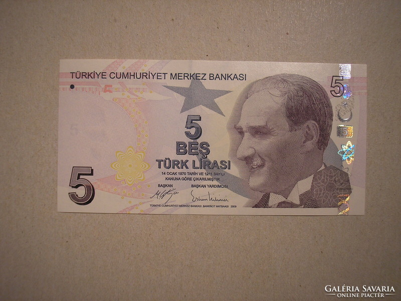 Törökország - 5 Lira 2009 UNC
