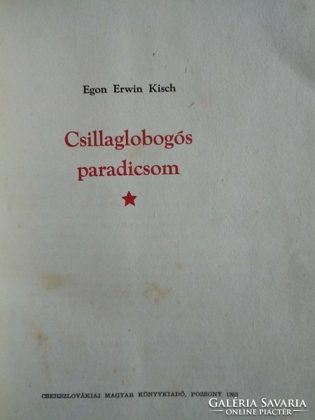 E.E.Kisch: Csillaglobogós paradicsom