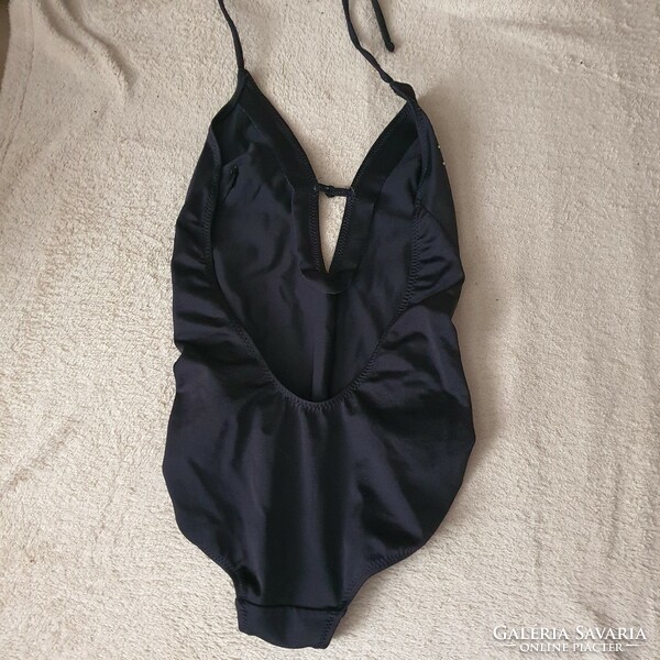 Black rhinestone one-piece swimsuit s