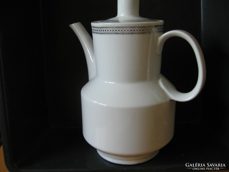 Retro silver decorated teapot, coffee pot, jug, winterling markleuthen