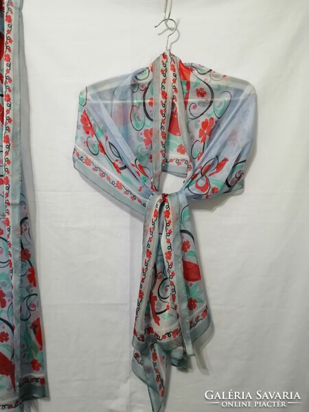 100% Silk, real silk, women's shawl, scarf, 190x50 cm