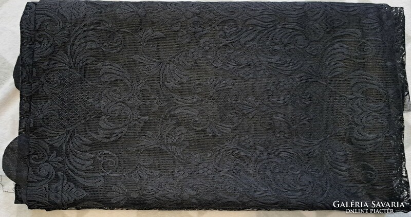 Black lace material, curtain for creatives (m4667)