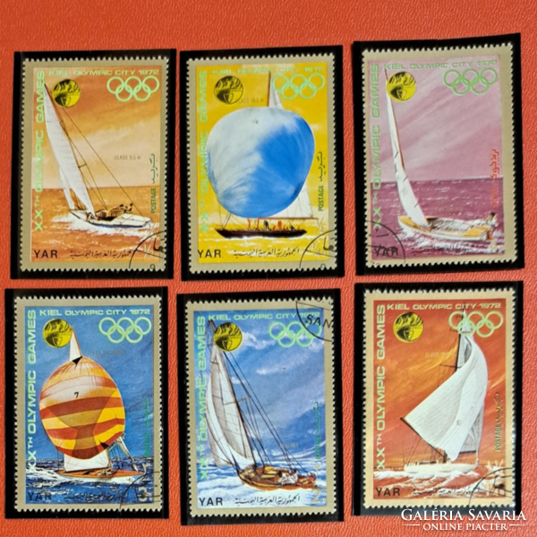 1972. hajók filázott bélyegek, Olimpiai játékok F/8/8