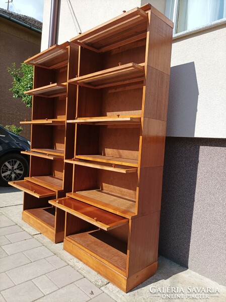Mid century bookshelf system, according to Károly Lingel's patent, 4 battery bookcases