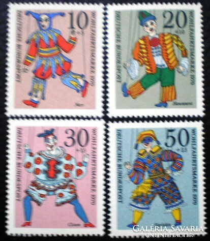 N650-3 / Germany 1970 public welfare : marionettes stamp series postal clear