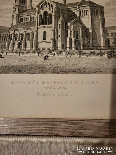 A ferencvárosi nagytemplom metszete (1880)