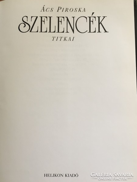 Secrets of Szelencs c. Compilation, book