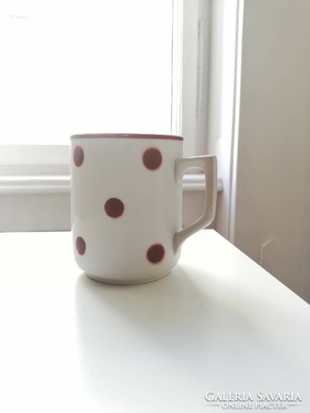 Zsolnay mug with brown dots