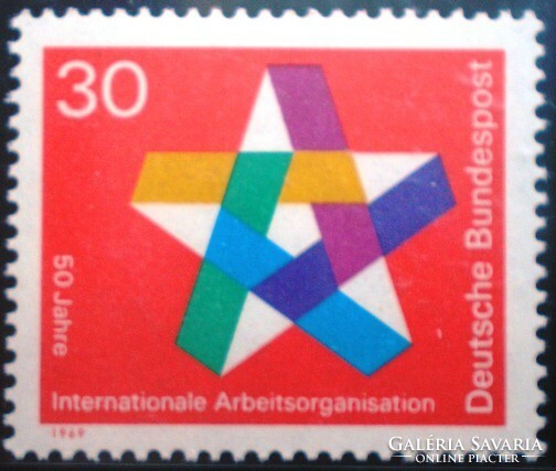 N582 / Németország 1969 Munkaügyi Szervezet IOA bélyeg postatiszta