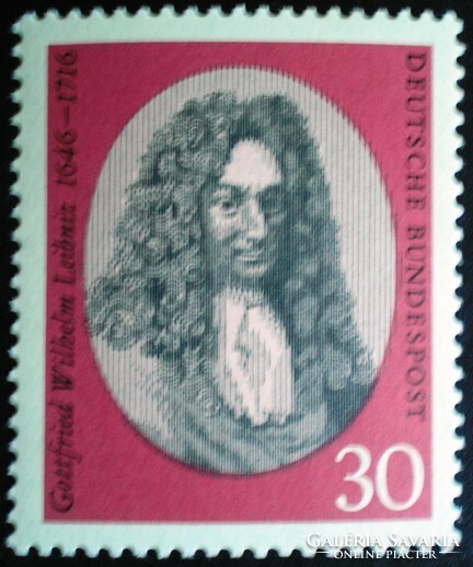 N518 / Németország 1966 Gottfried Wilhelm Liebniz filozófus bélyeg postatiszta