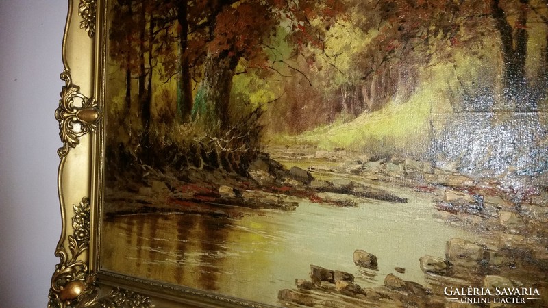 Őszi erdő festmény