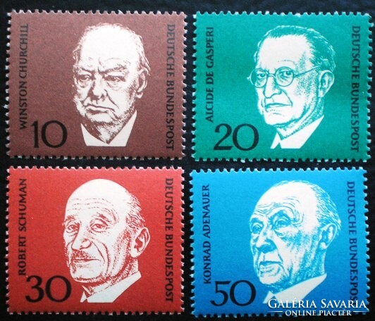 N544-7 / Németország 1968 Konrad Adenauer blokk bélyegei postatiszta