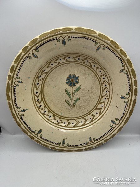 Ceramic bowl, old, Austrian, marked, size 28 cm wall decoration.5055