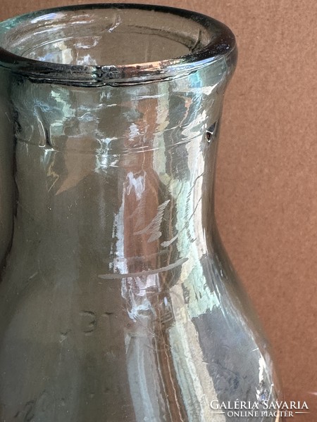 Crown milk bottle