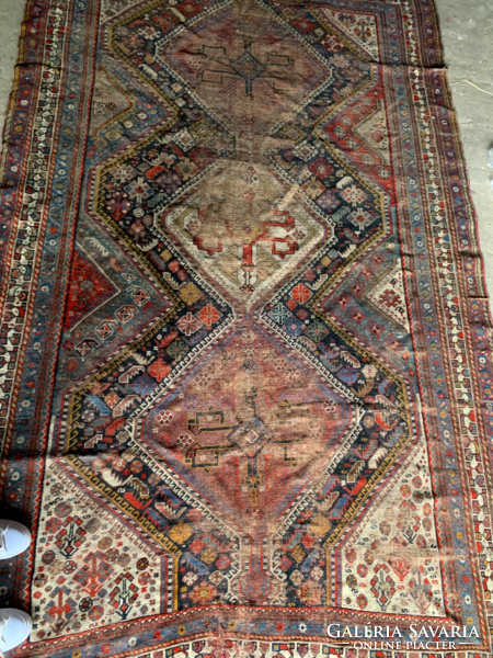Old large shiraz rug