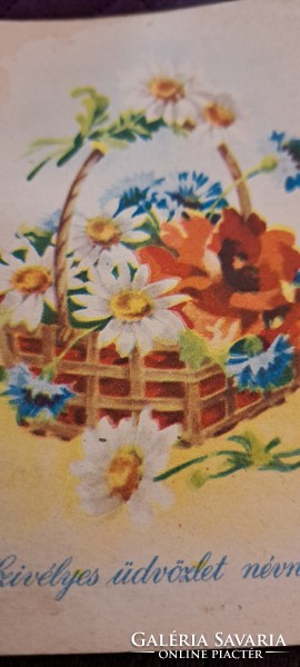 Régi virágos képeslap 6 (M4712)