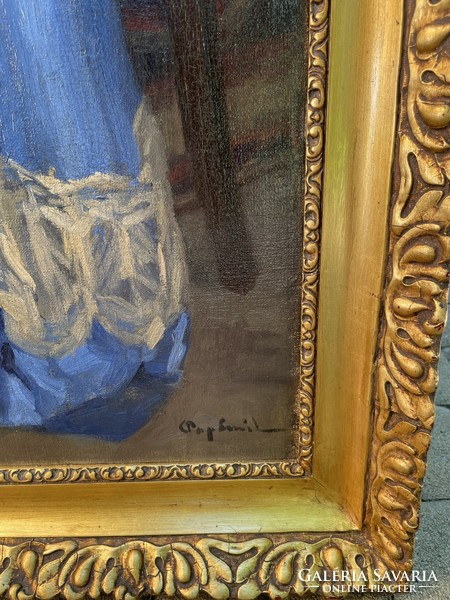 PAPP EMIL:HATALMAS CSODÁLATOS FESTMÉNYE   136x116cm!!!