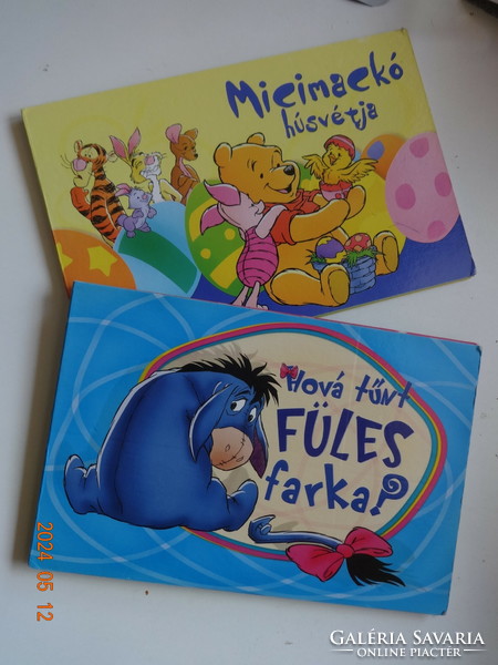 Két szép kemény lapos Disney-mesekönyv együtt kicsiknek: Hová tűnt FÜLES farka + MICIMACKÓ HÚSVÉTJA