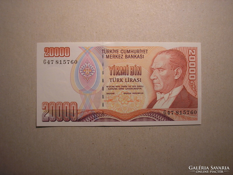 Turkey - 20,000 lira 1995 oz