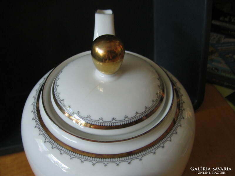 Antik art deco arany sormintás Seltmann Weiden Bavaria teás, kávés kanna, kancsó