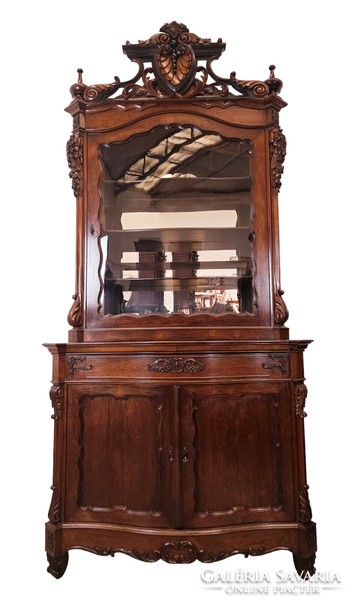 Beautiful antique Biedermeier display case