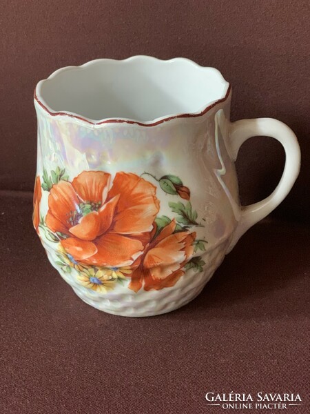 Porcelain mug with beautiful painting