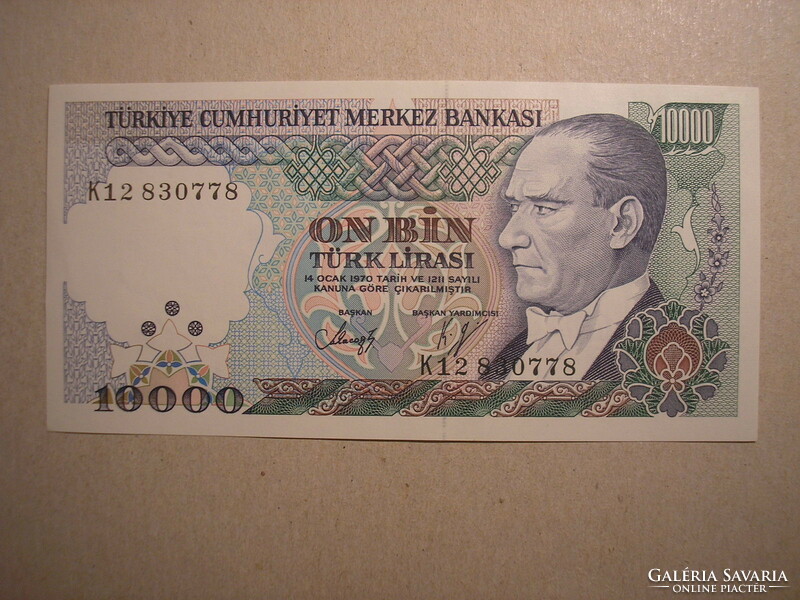 Turkey - 10,000 lira 1989 oz