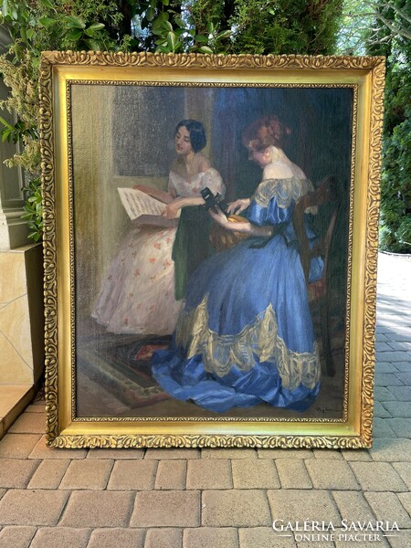 PAPP EMIL:HATALMAS CSODÁLATOS FESTMÉNYE   136x116cm!!!