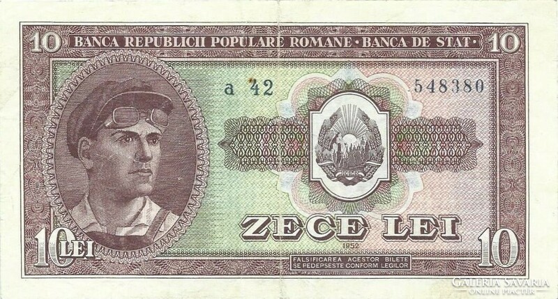 10 lei 1952 Románia 3. Ritka