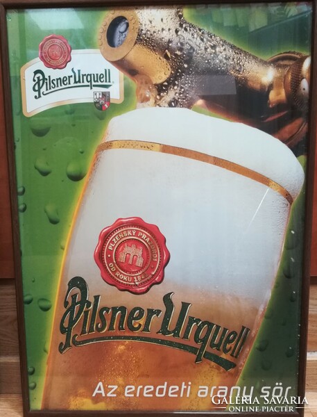 Pilsner Urquel sör fali reklámja