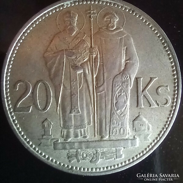 1941 Slovakia parade silver 20 crowns for sale!