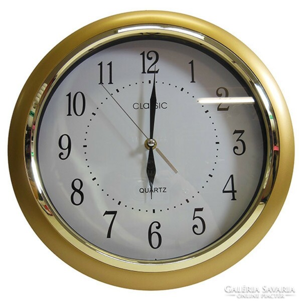 Wall clock with gold frame (46770)