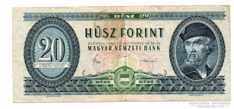 20    Forint 1980