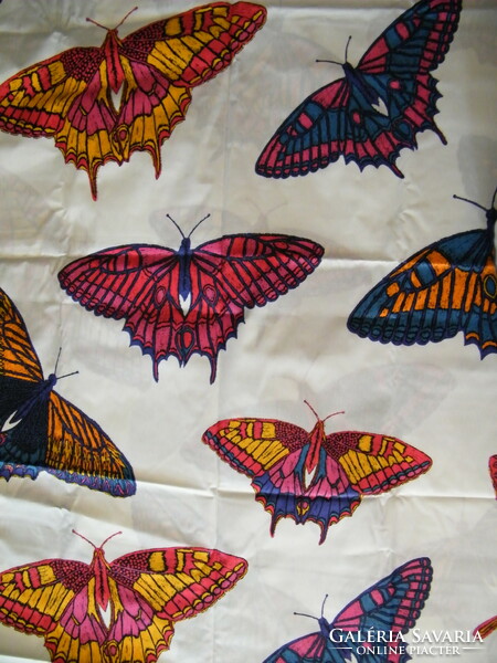 Retro Finnish finlayson butterfly canvas designed by Johanna Vaara