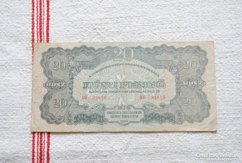 20 Pengő Vöröshadsereg (AO) 1944 VF