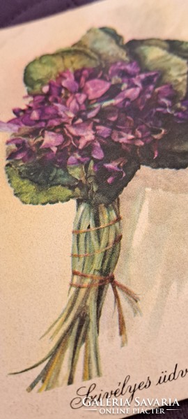 Old floral postcard 5 (m4711)