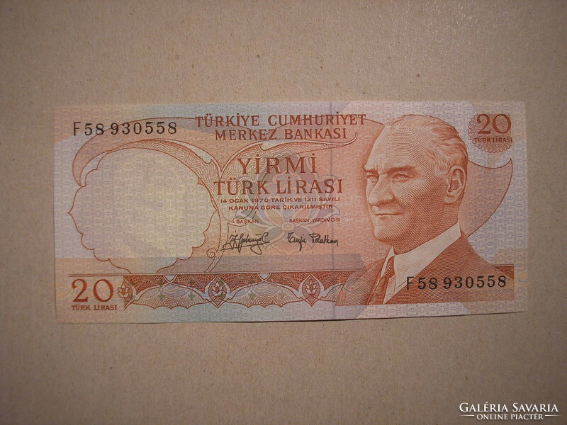 Törökország - 20 Lira 1979 UNC