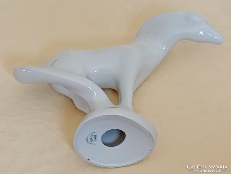 PORCELÁN CSIKÓ 19x6x14,5cm Royal Dux Jaroslav Ježek EXPO 1958 aranyérem