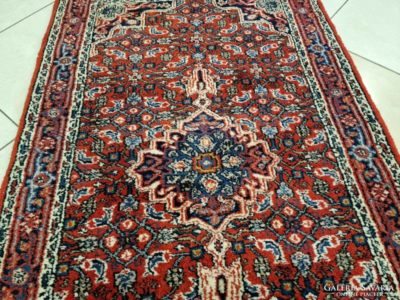 Indo bidjar 93x175 hand knotted wool persian carpet bfz624
