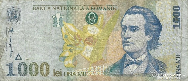 1000 lei 1998 Románia 1.
