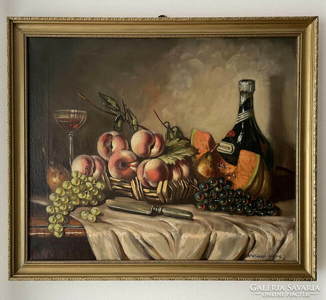 János Abátfalvi czene: table still life painting
