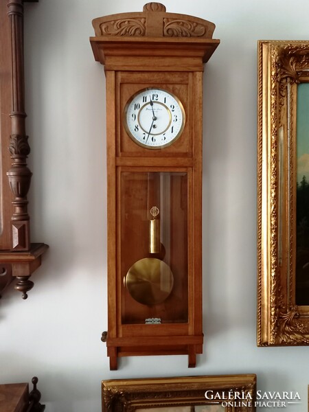 Szeged - brauswetter single-weight pendulum clock in excellent condition, 20.Szd. From the first half