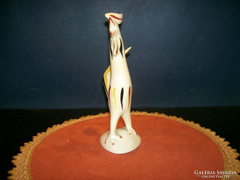 Raven house rooster figure 15 cm high