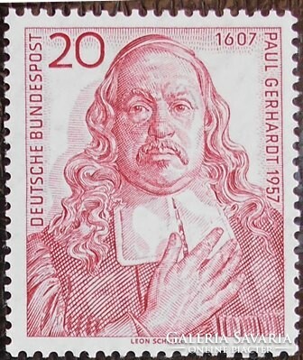 N253 / Németország 1957 Paul Gerhardt bélyeg postatiszta