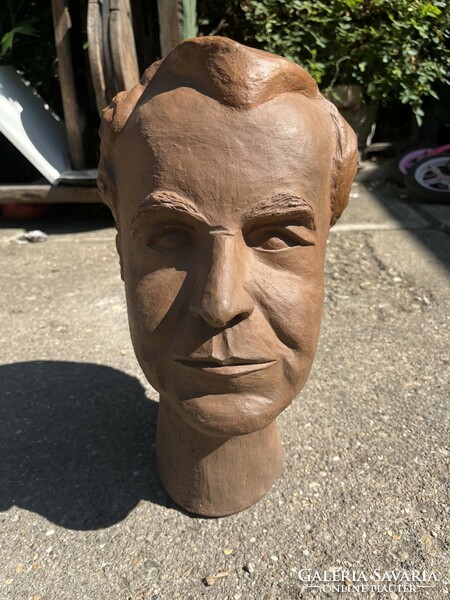 German terracotta statue the size of a human head! About 10 kg