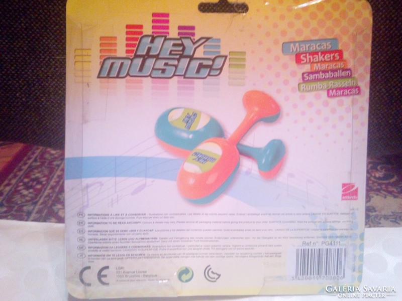 Hey music maracas unopened packaging