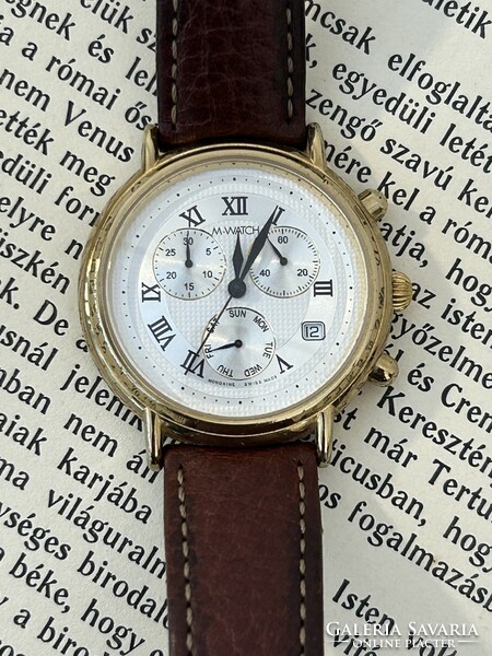 M-watch chronograph watch