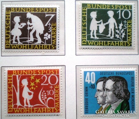 N322-5 / Németország 1959 Népjólét : Grimm mesék I. bélyegsor postatiszta