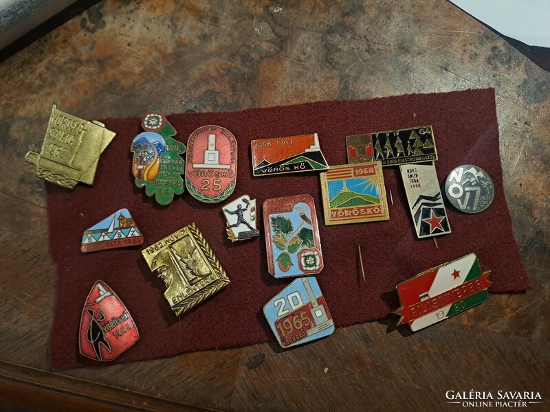 Collection of property badges together 1962-84