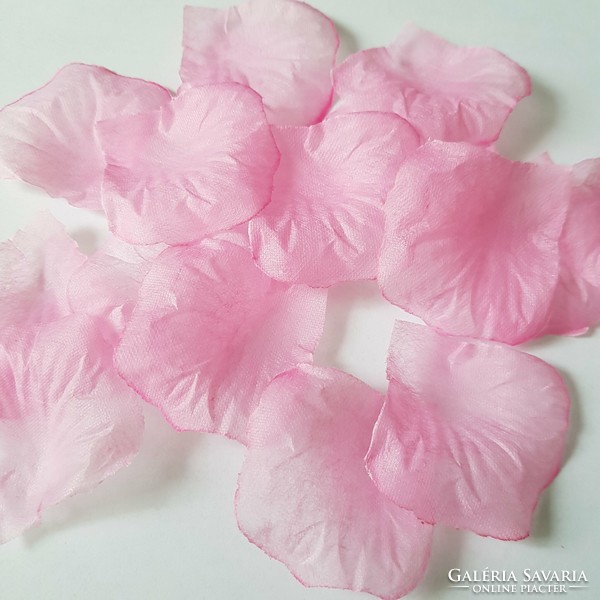 ESKÜVŐ, PARTI DEK84 - 100db-os textil virágszirom – rózsaszín